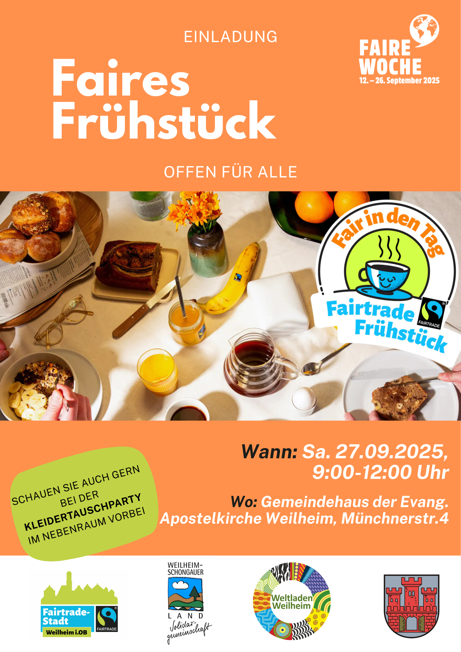 27.09.2025: Faires Frühstück und Kleidertauschbörse